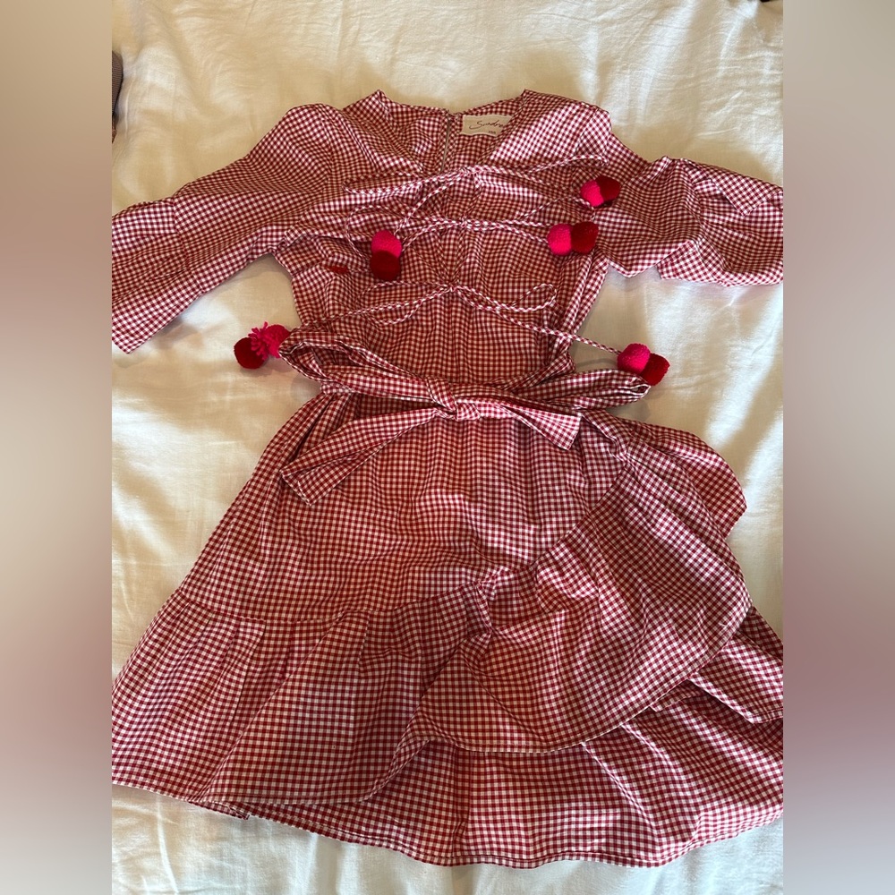Women’s Red Gingham Dress From Sundress Size XS/S